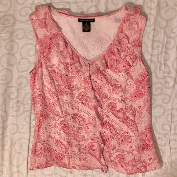 Grace Dane Lewis 100% Silk blouse - Picture 1 of 5